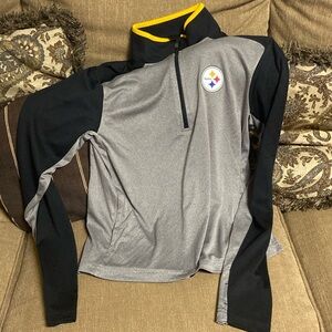 Steelers boys size xl half zip shirt